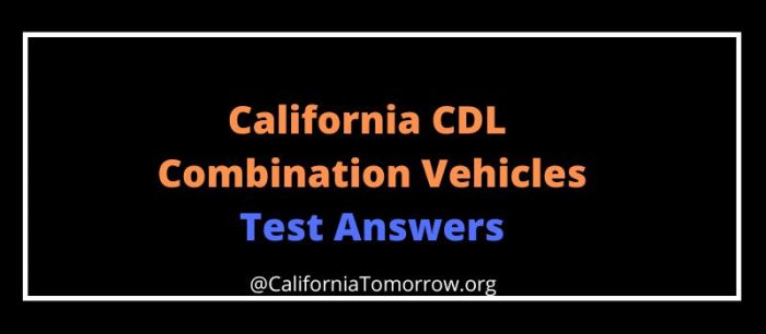 Combination test cdl practice vehicles learn will