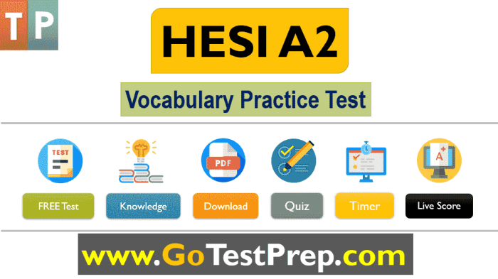 Hesi a2 vocab practice test