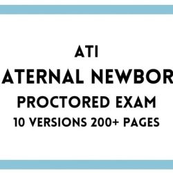 Maternal newborn ati proctored exam