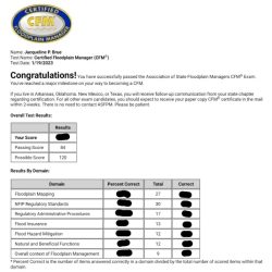 Certified floodplain manager practice exam