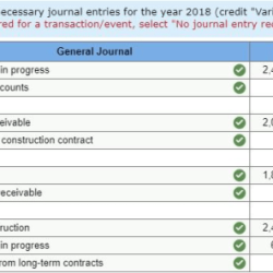 Costs in excess of billings journal entry