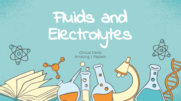 Interactive tutorial fluids and electrolytes