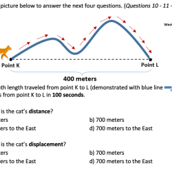 Distance displacement speed and velocity worksheet answers