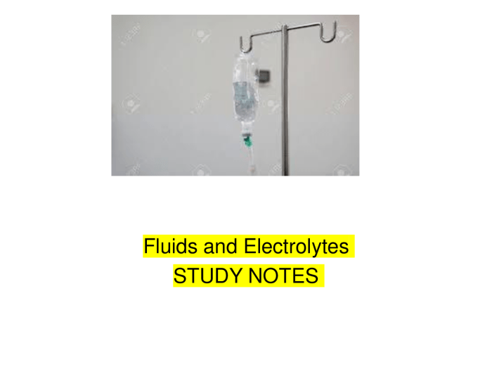 Interactive tutorial fluids and electrolytes